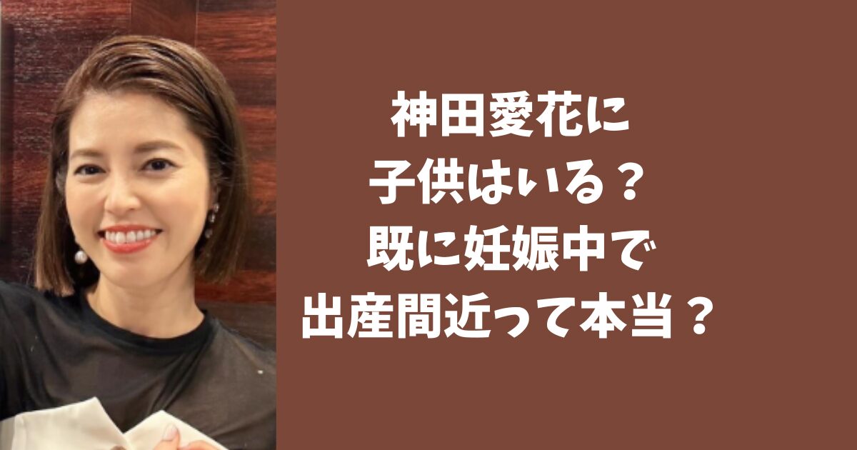 神田愛花に子供はいる？